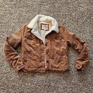 Ashley By 26 International Brown Sherpa Jacket Small